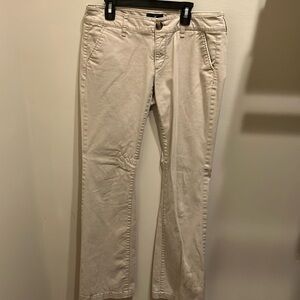 American Eagle Khaki Kick Boot Pants